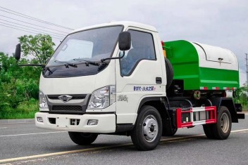 (4-5方)国六福田小卡2勾臂式垃圾车